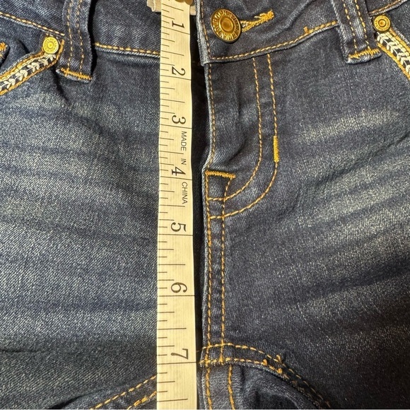 Rock&Roll Cowgirl Women's 30 X 28 Dk Blue Fading Bootcut Low Rise Denim Jeans - Picture 10 of 12